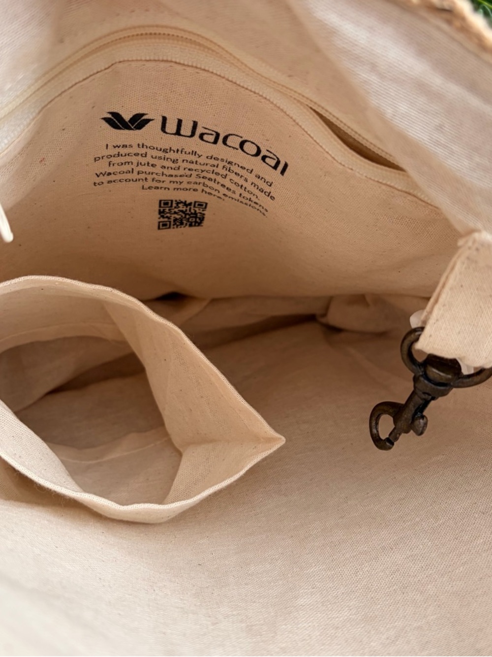 Wacoal Tote Bag and Wallet Set Natural Fibers Eco Minimalist - Picture 10 of 10
